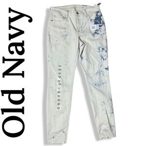 OLD NAVY Girls “rockstar” super skinny acid wash jeans, size 6